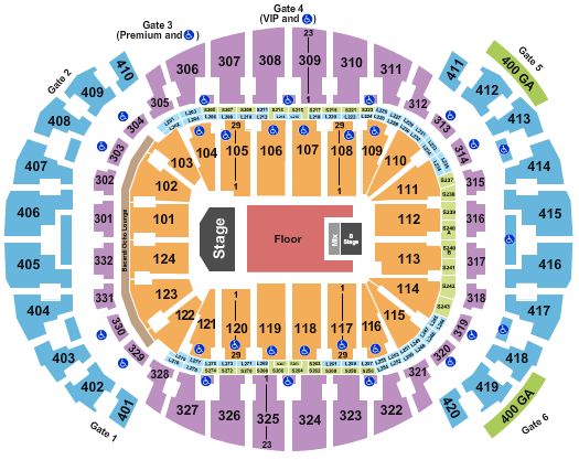 Kaseya Center Tyler, The Creator Seating Chart